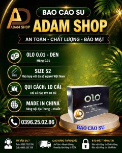 Bao Cao Su OLO 0.01 Đen (10 cái)