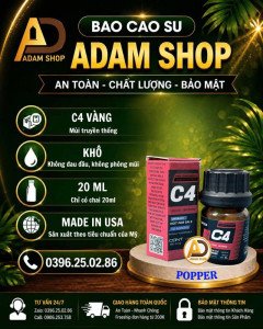 Popper C4 Đỏ Khô 20ml Cao Cấp