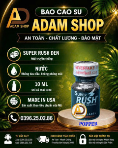 Popper Super Rush Đen 10ml Cao Cấp