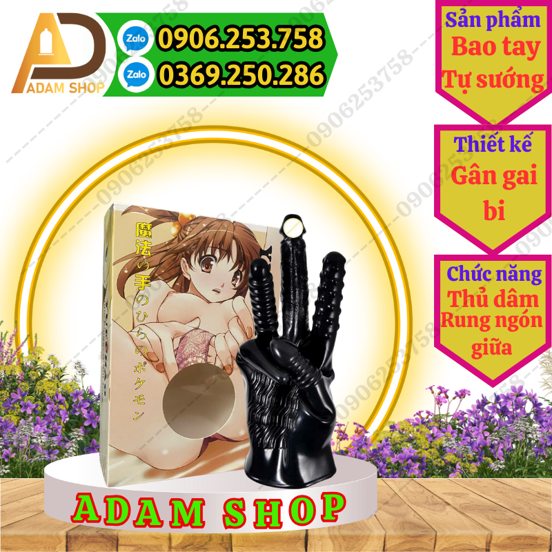 Bao tay tự sướng có trứng rung thumb