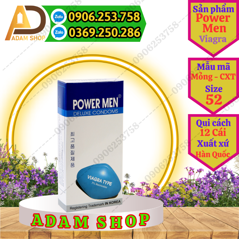Bao Cao Su Power Men Viagra (12 Cái) thumb