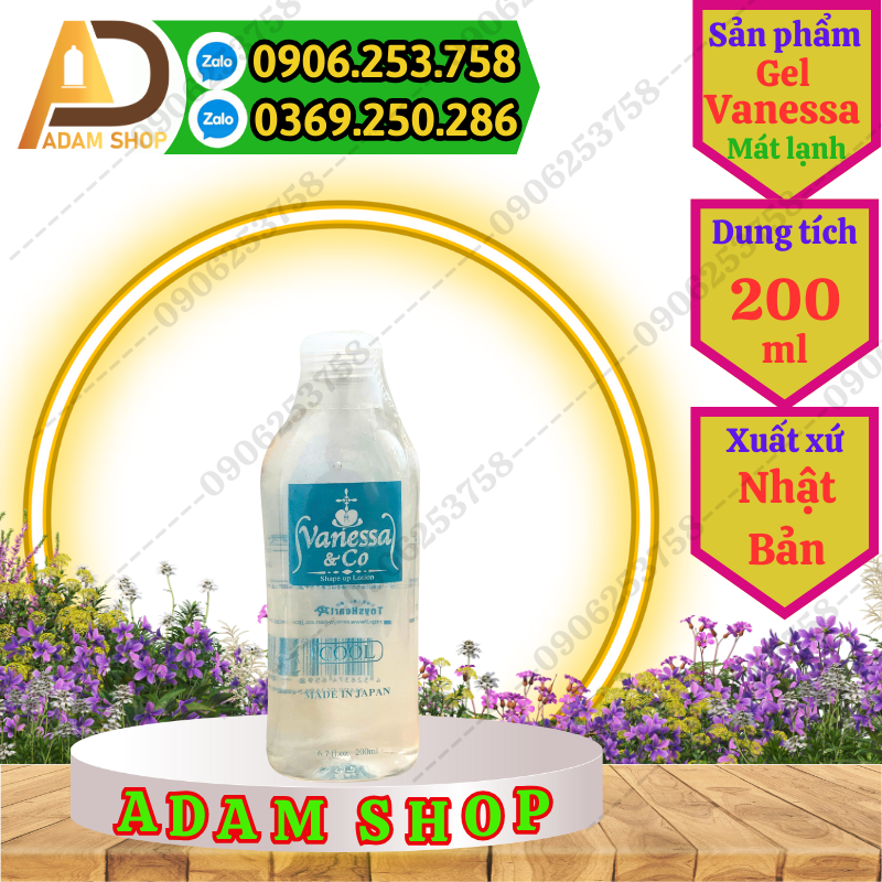 Gel Bôi Trơn Vanessa & Co 200ml Lạnh thumb