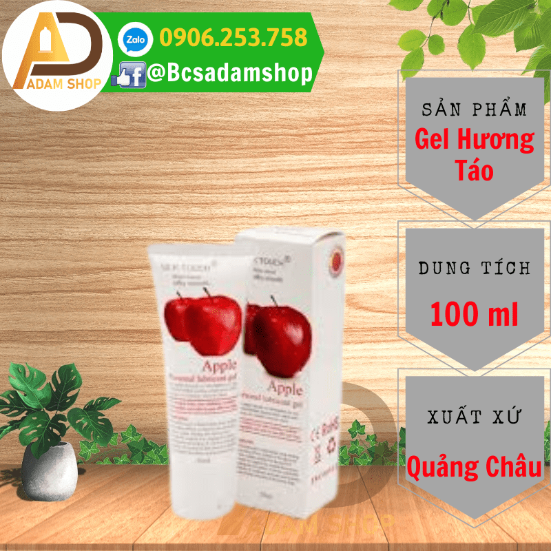 Gel Bôi Trơn Silk Touch Apple 100ml (Hương Táo) thumb