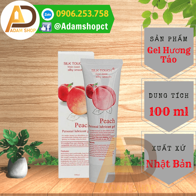 Gel Bôi Trơn Silk Touch Apple 100ml (Hương Táo) thumb