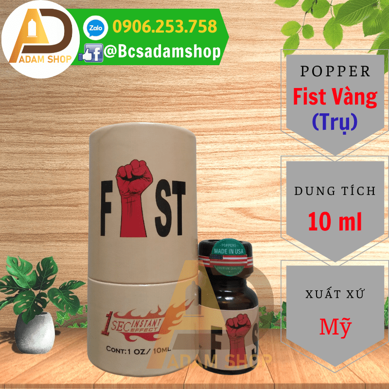 Popper Fist Vàng 10ml Cao Cấp thumb