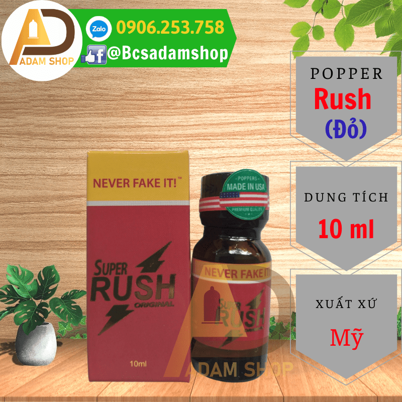Popper Rush Đỏ 10ml Cao Cấp thumb