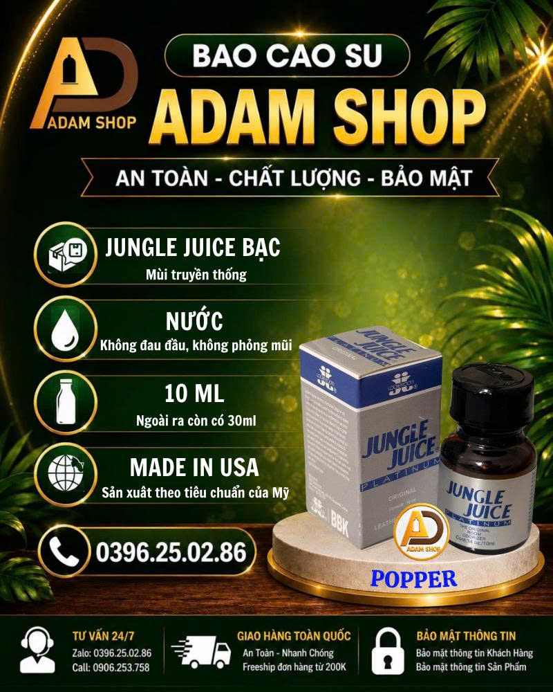 Popper Jungle Bạc 10ml Cao Cấp