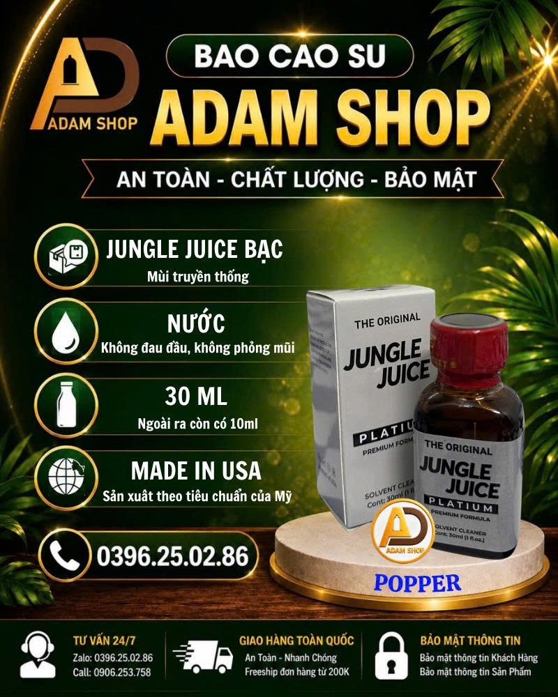 Popper Jungle Juice Bạc 30ml Cao Cấp