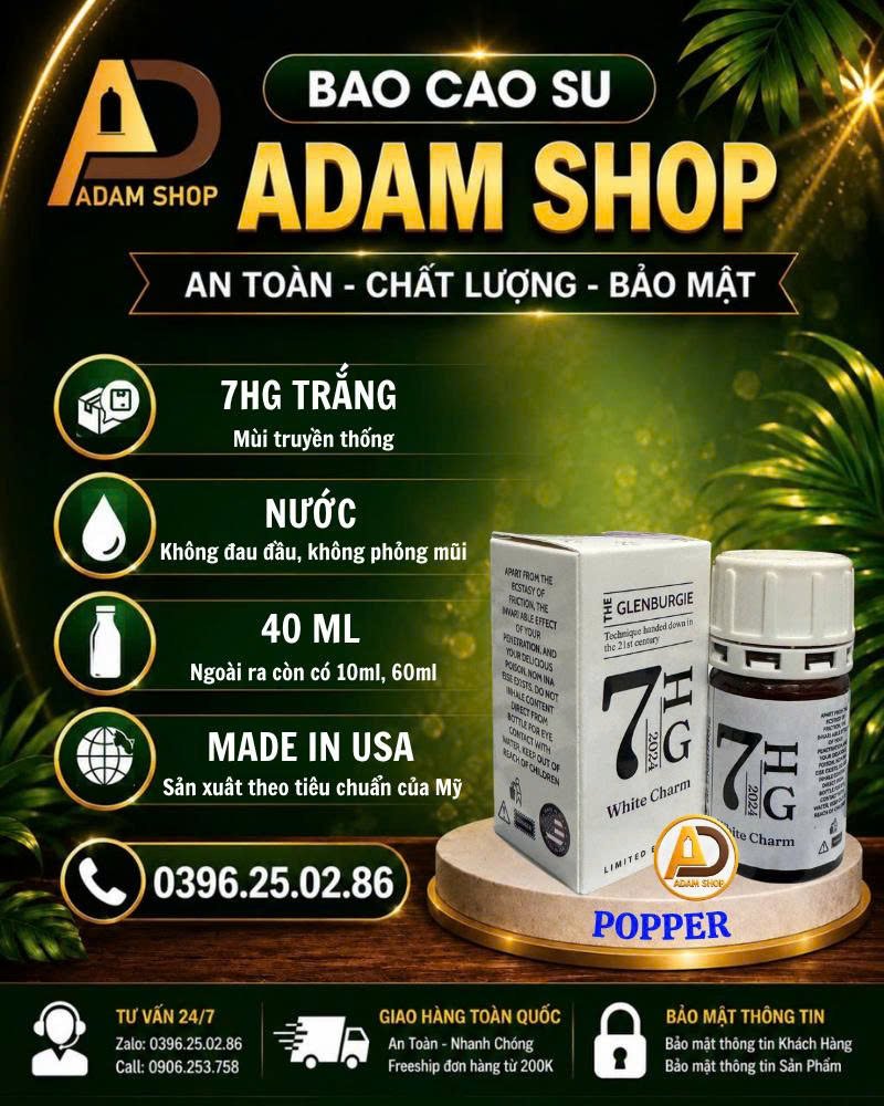 Popper 7HG Trắng 40ml Cao Cấp
