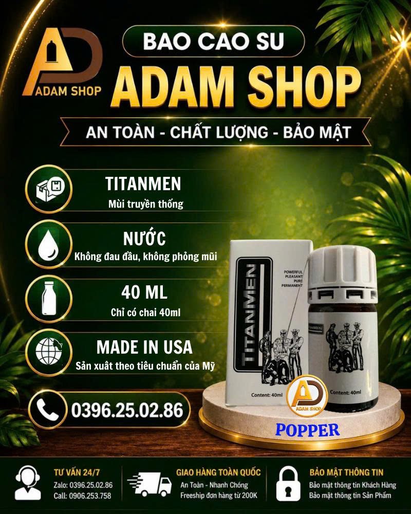 Popper Titanmen 40ml Cao Cấp