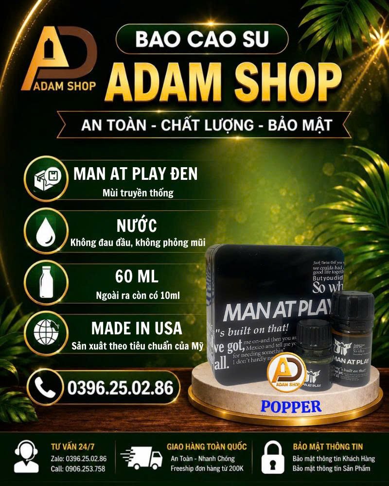 Popper Man At Play 60ml Cao Cấp Đen