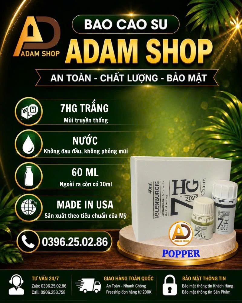 Popper 7HG Trắng 60ml Cao Cấp