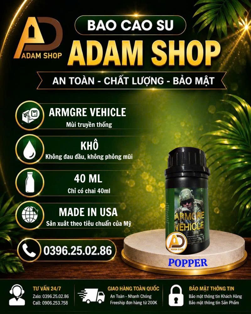 Popper Khô Armore Vehicle 40ml Cao Cấp