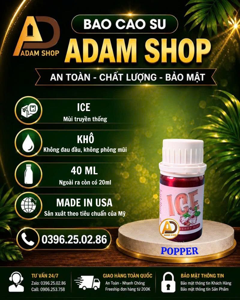 Popper Khô ICE 40ml Cao Cấp