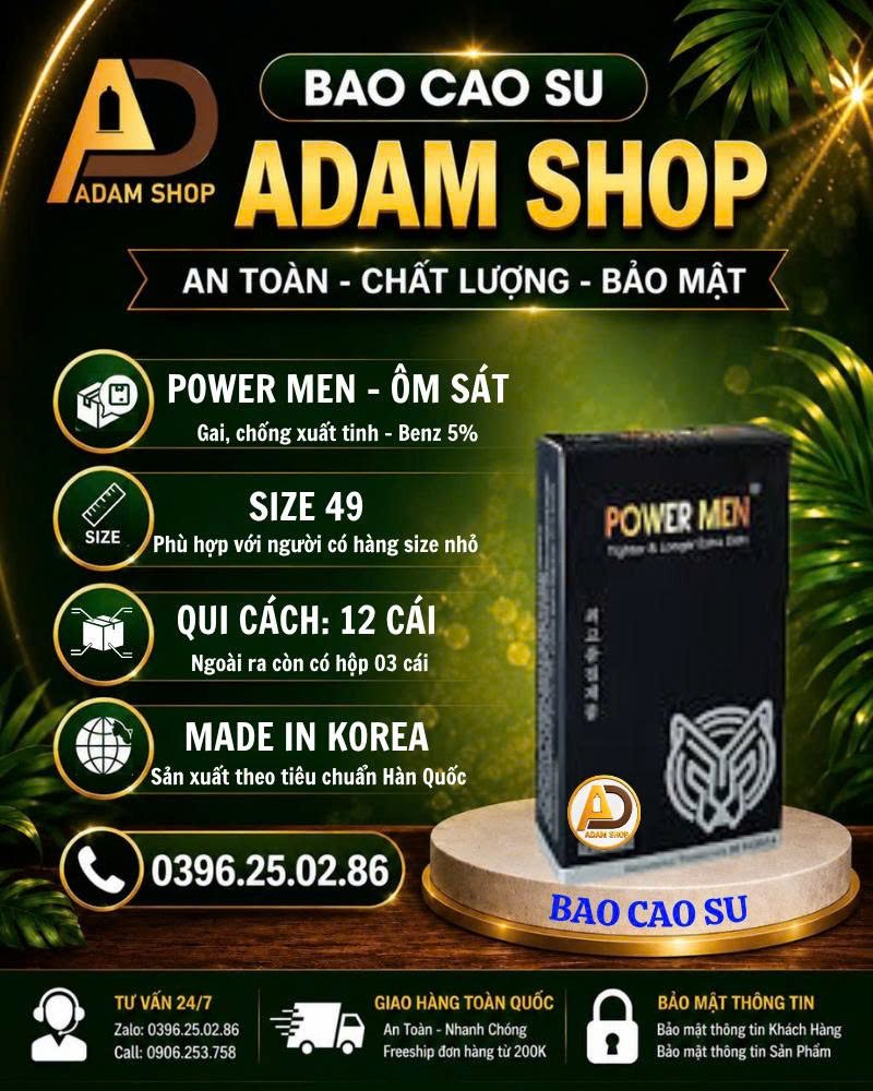 Bao Cao Su Power Men Ôm Sát (12 Cái)