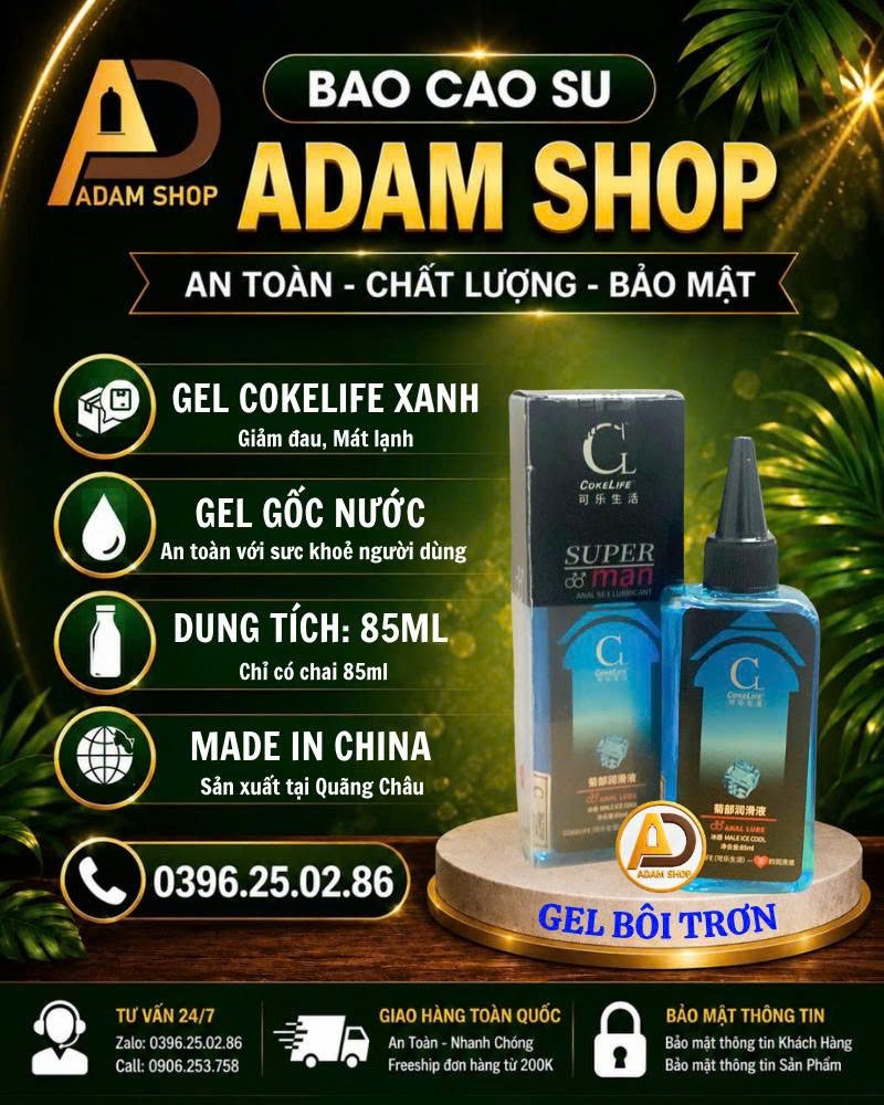 Gel Giảm Đau Cokelife Super Man Xanh