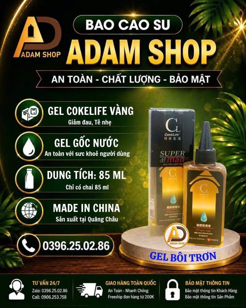 Gel Giảm Đau Cokelife Super Man Vàng