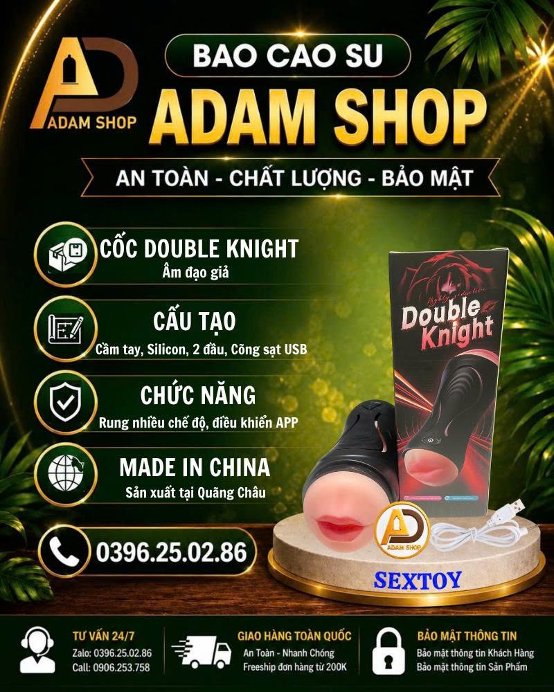 AĐG Thủ Dâm 2 đầu Cao Cấp Double Knight