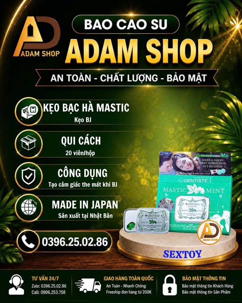 Kẹo Ngậm Bạc Hà Mastic Mint (20 Viên)