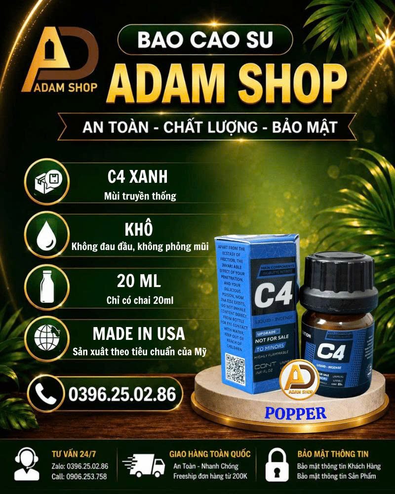 Popper C4 Xanh Khô 20ml Cao Cấp