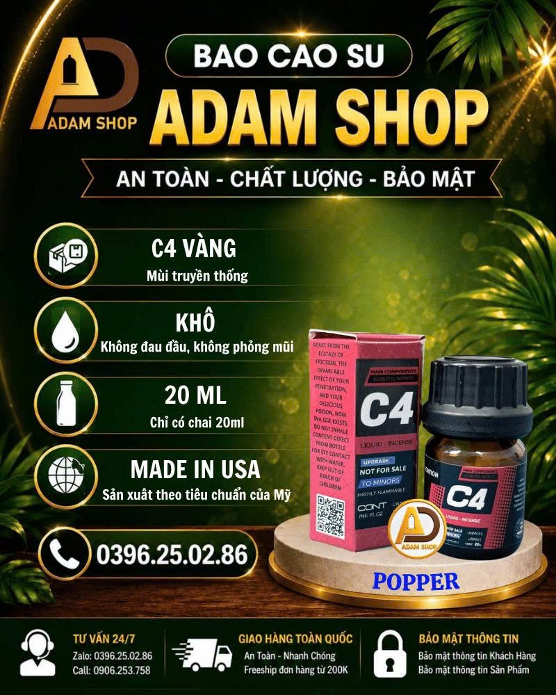 Popper C4 Đỏ 20ml Cao Cấp