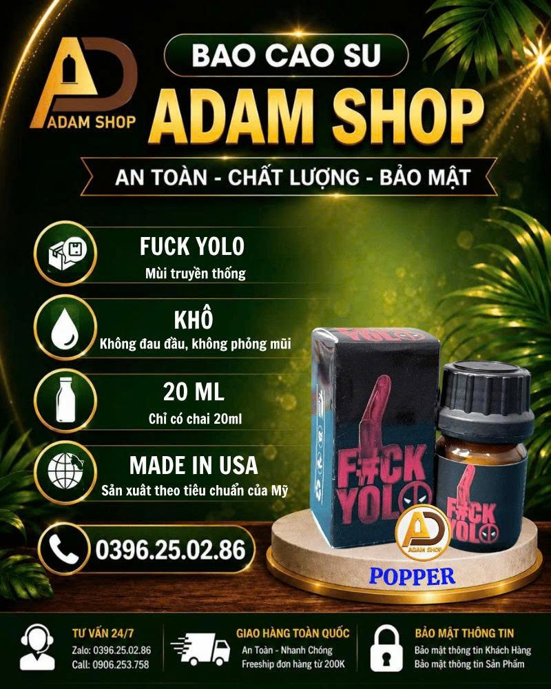 Popper Juck Yolo Khô 20ml Cao Cấp