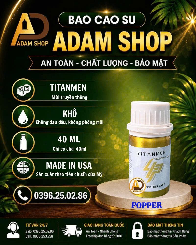 Popper Khô Titanmen 40ml Cao Cấp
