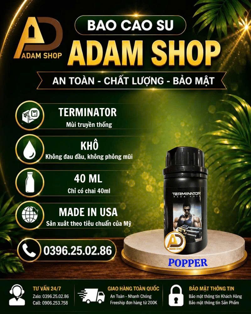 Popper Khô Terminator 40ml Cao Cấp