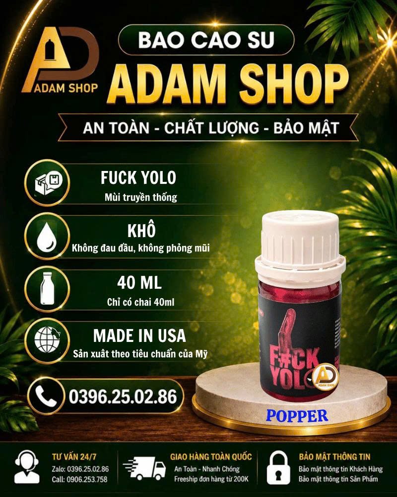Popper Khô Fuck Yolo 40ml Cao Cấp