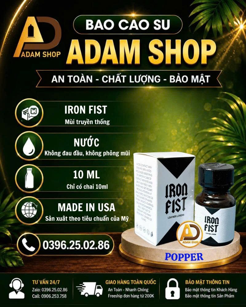 Popper Iron Fist 10ml Cao Cấp