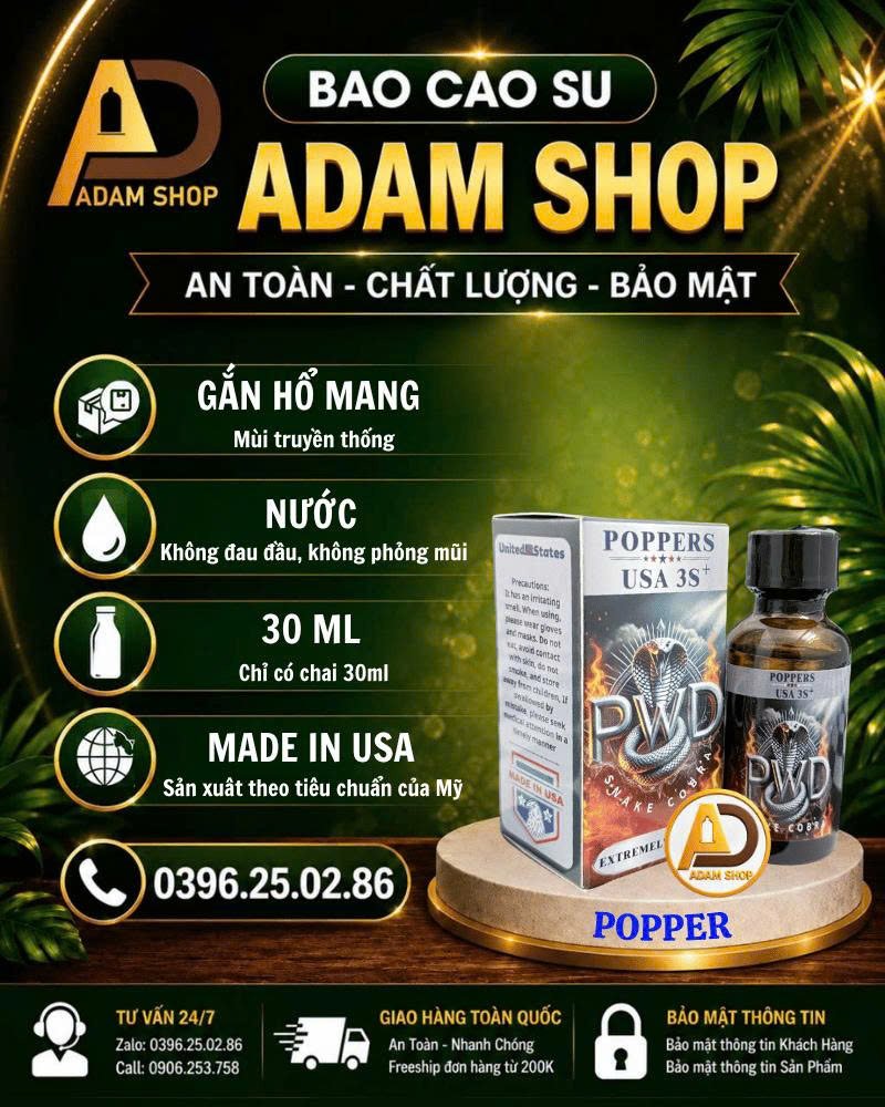 Popper Rắn Hổ Mang 30ml Cao Cấp
