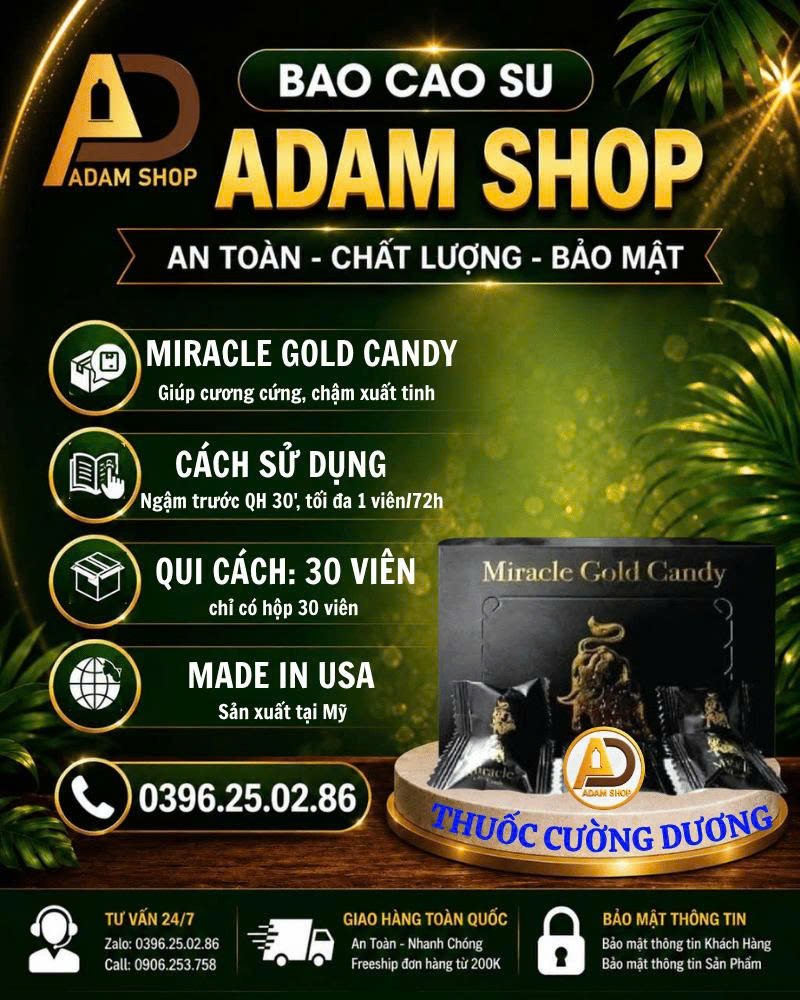 Kẹo Ngậm Miracle Gold Candy