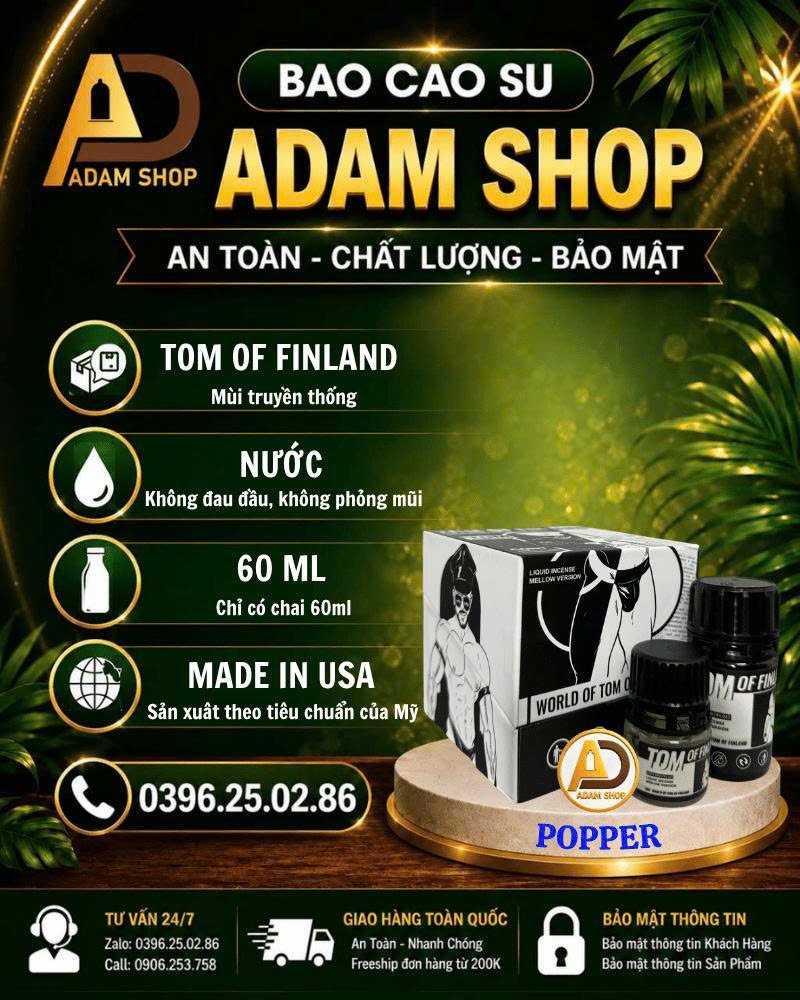 Popper Tom Of Finland 60ml Cao Cấp