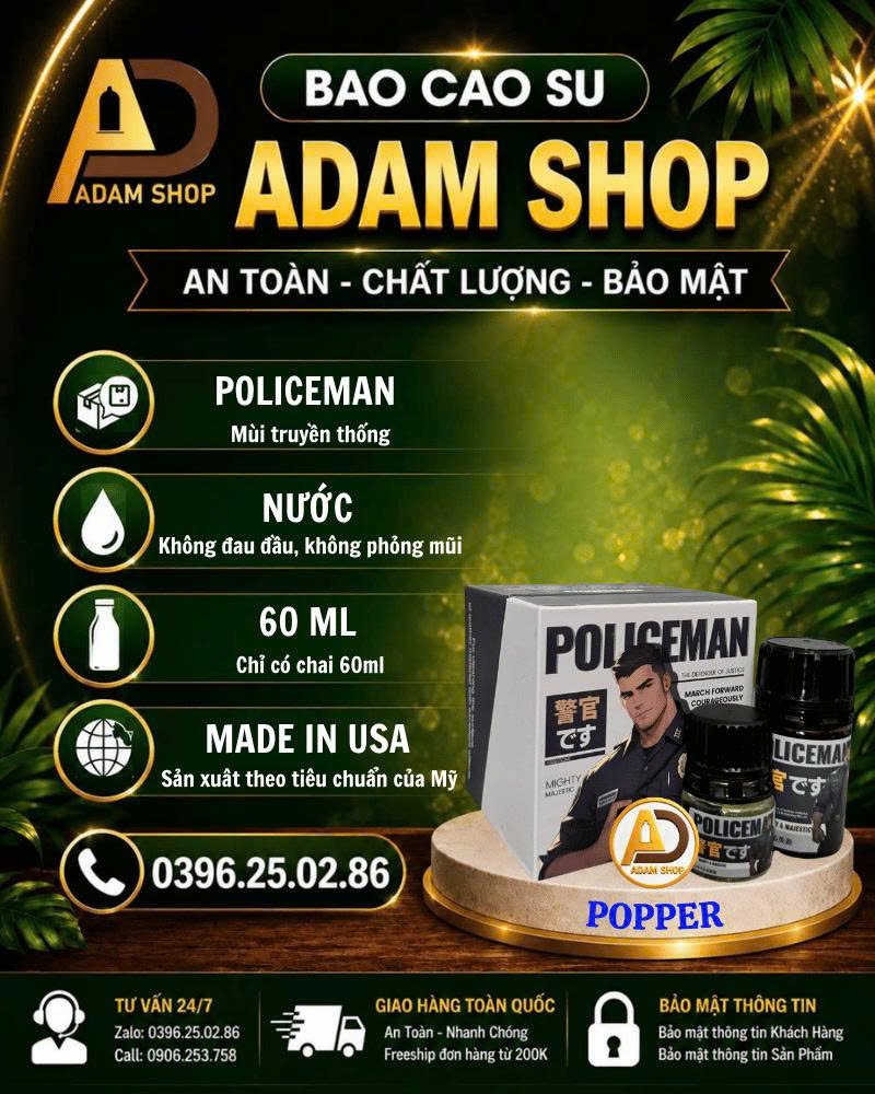 Popper Policeman 60ml Cao Cấp