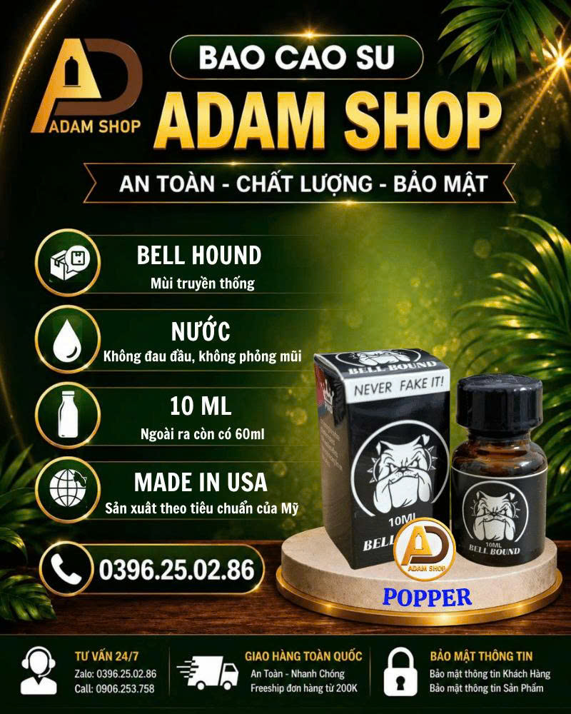 Popper Bell Hound 10ml Cao Cấp
