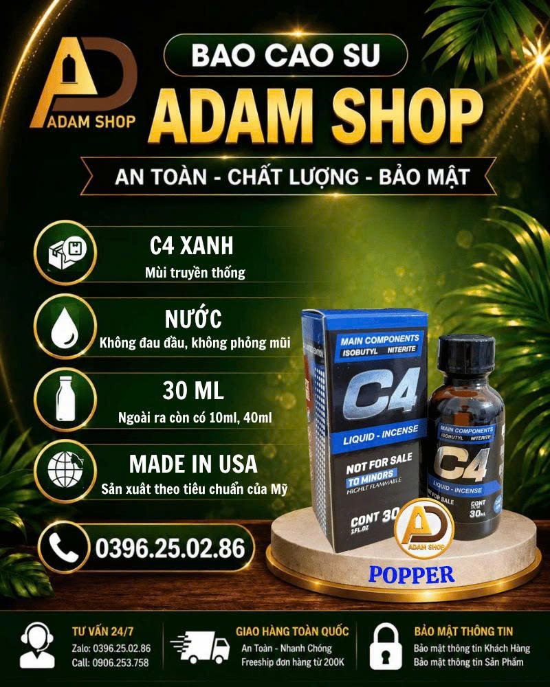 Popper C4 Xanh 30ml Cao Cấp