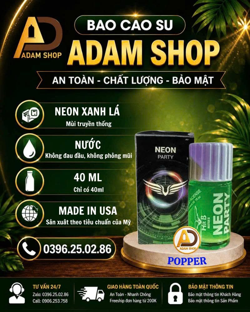 Popper Neon Xanh Lá 40ml Cao Cấp