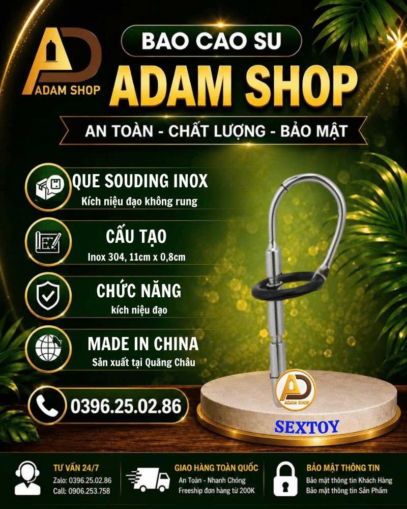 Sounding que thông niệu đạo inox