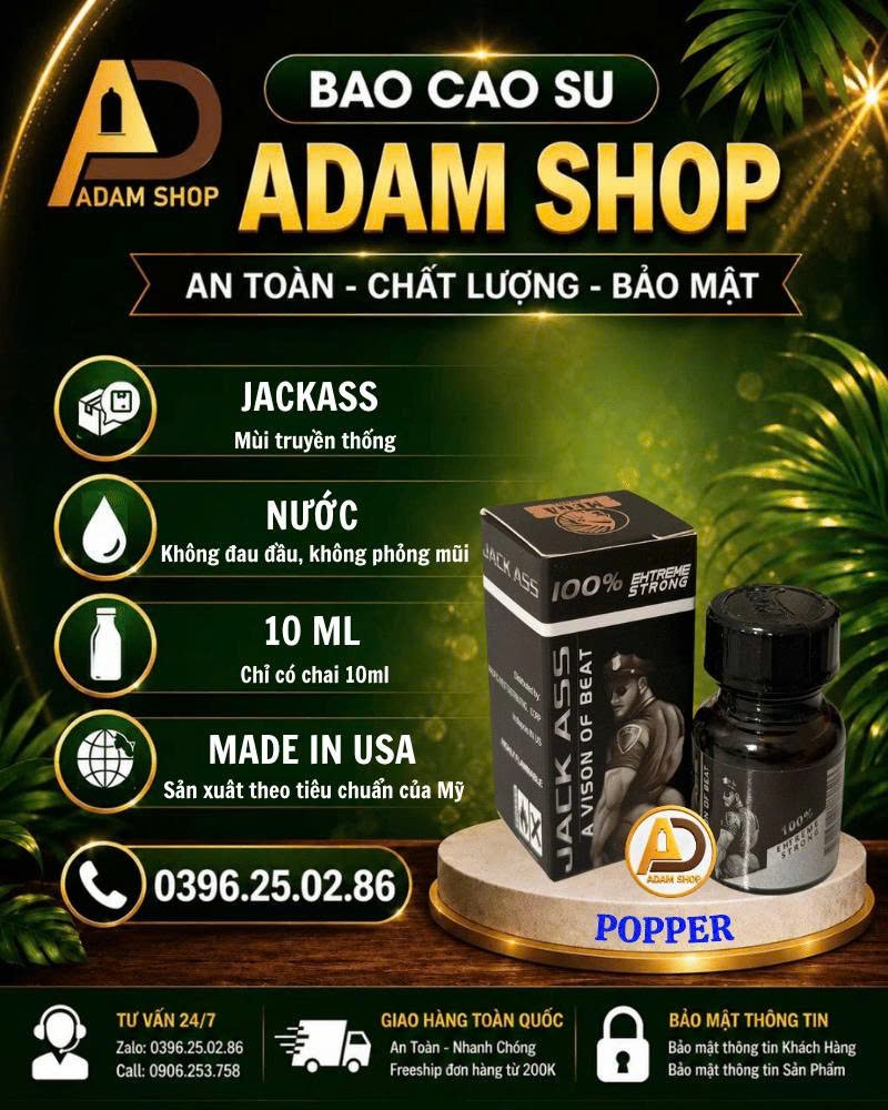 Popper Jack Ass 10ml Cao Cấp