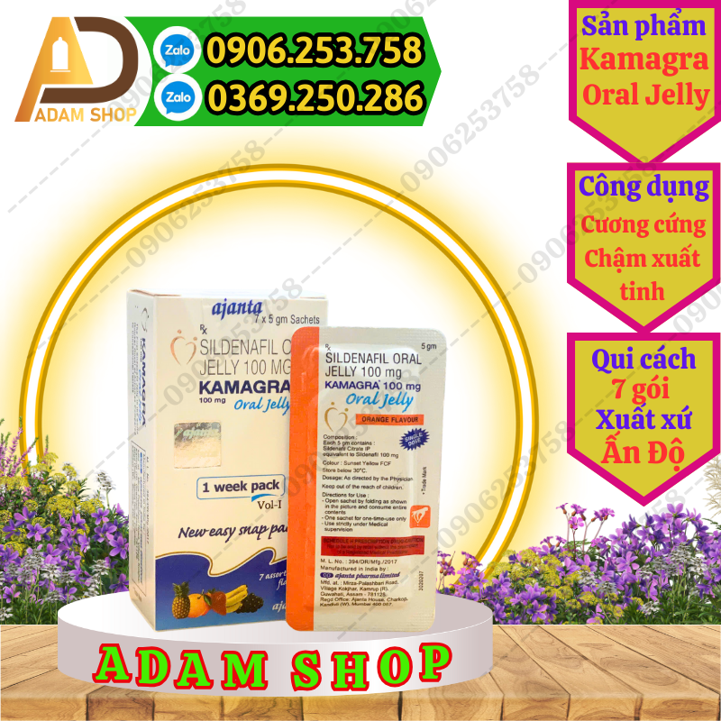 Thuốc Cường Dương Thạch Kamagra Oral Jelly (7 gói)