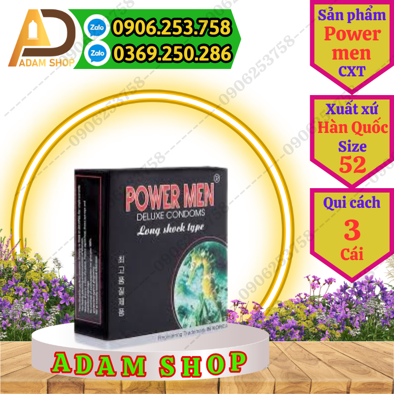 Bao Cao Su Power Men Viagra (3 Cái)
