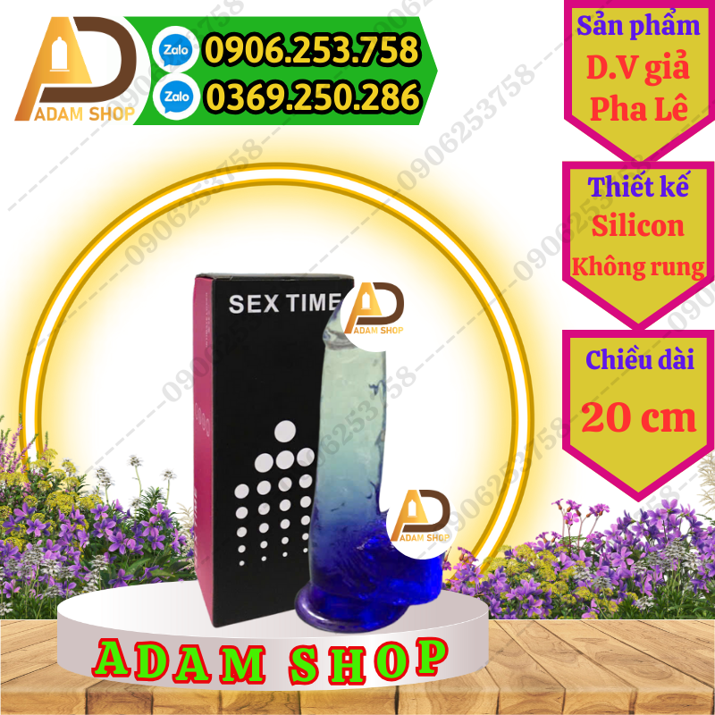 Dương Vật Giả Pha Lê 2 màu Sex Time