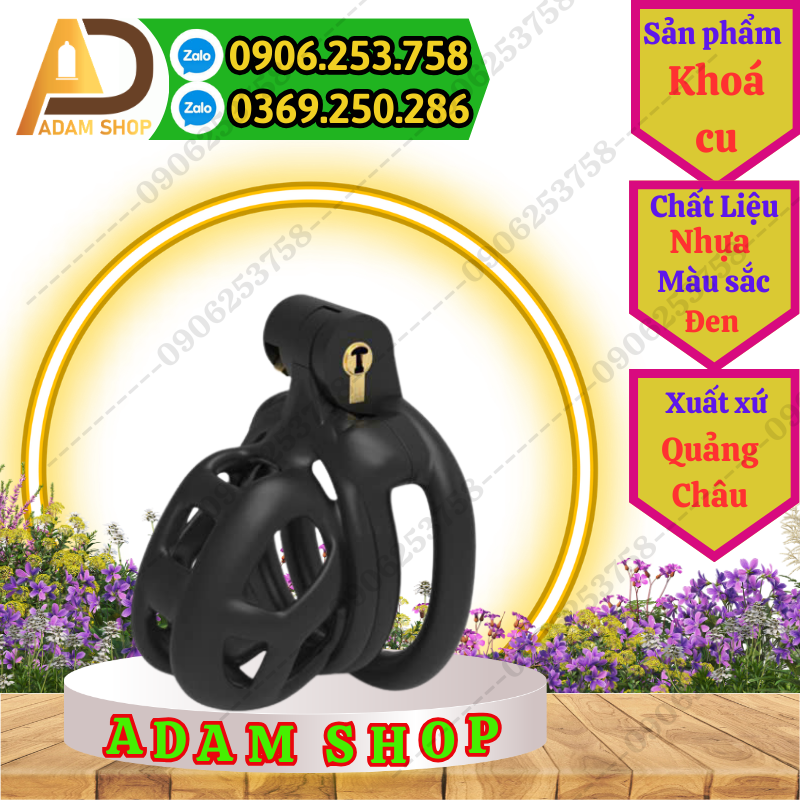 Khóa Dương Vật Nhựa đen cao cấp