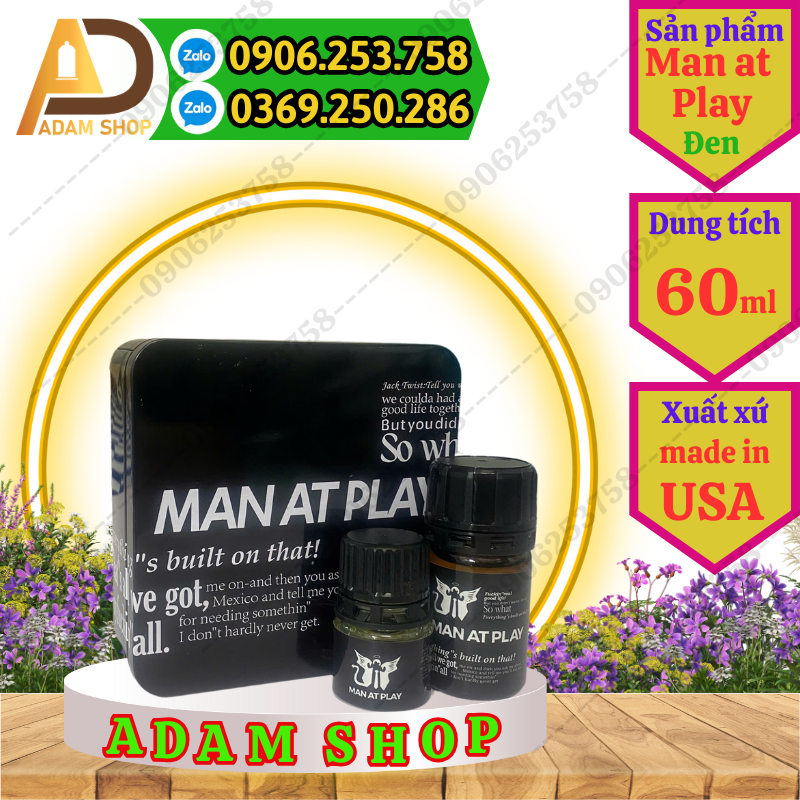 Popper Man At Play 60ml Cao Cấp Đen