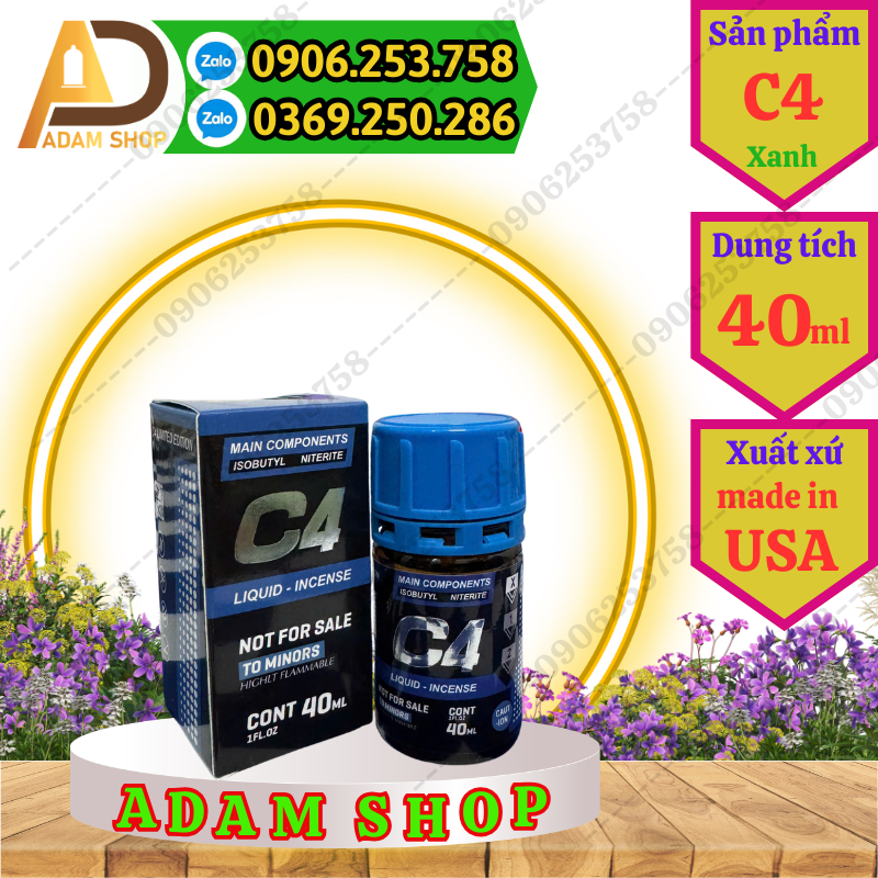 Popper C4 Xanh 40ml Cao Cấp