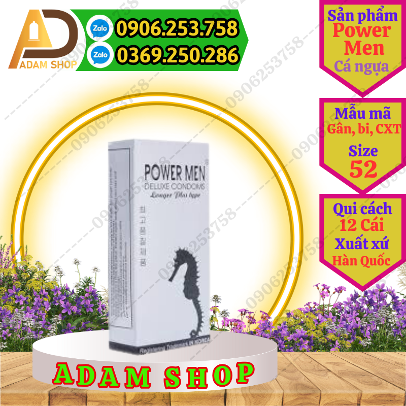 Bao Cao Su Power Men Cá Ngựa (12 Cái)