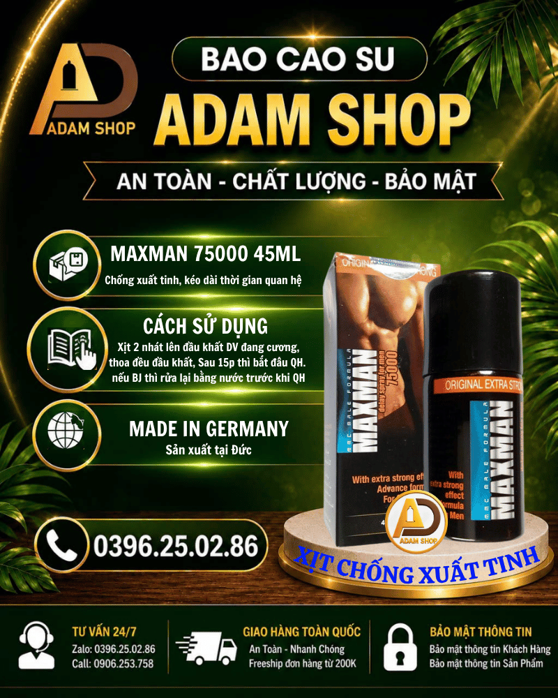 Xịt Chống Xuất Tinh Maxmen 75000 45ml