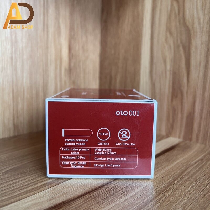 Bao Cao Su OLO 0.01 Đỏ (10 cái)