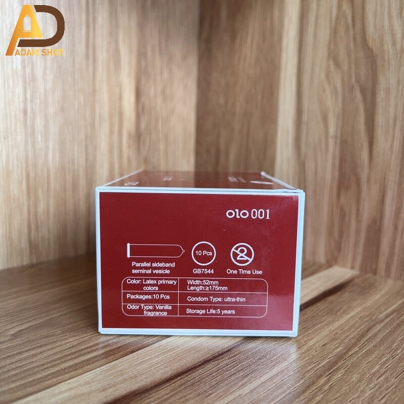 Bao Cao Su OLO 0.01 Đỏ (10 cái)