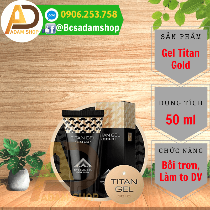 Gel Tăng Kích Thước Titan Gold 50ml